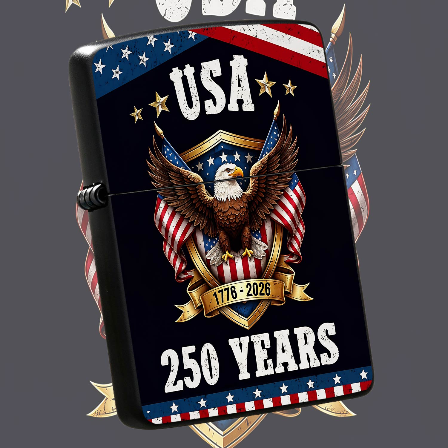 Outdoor Camping Usa - Patriotic Usa 250Th Anniversary Lighter 1776-2026