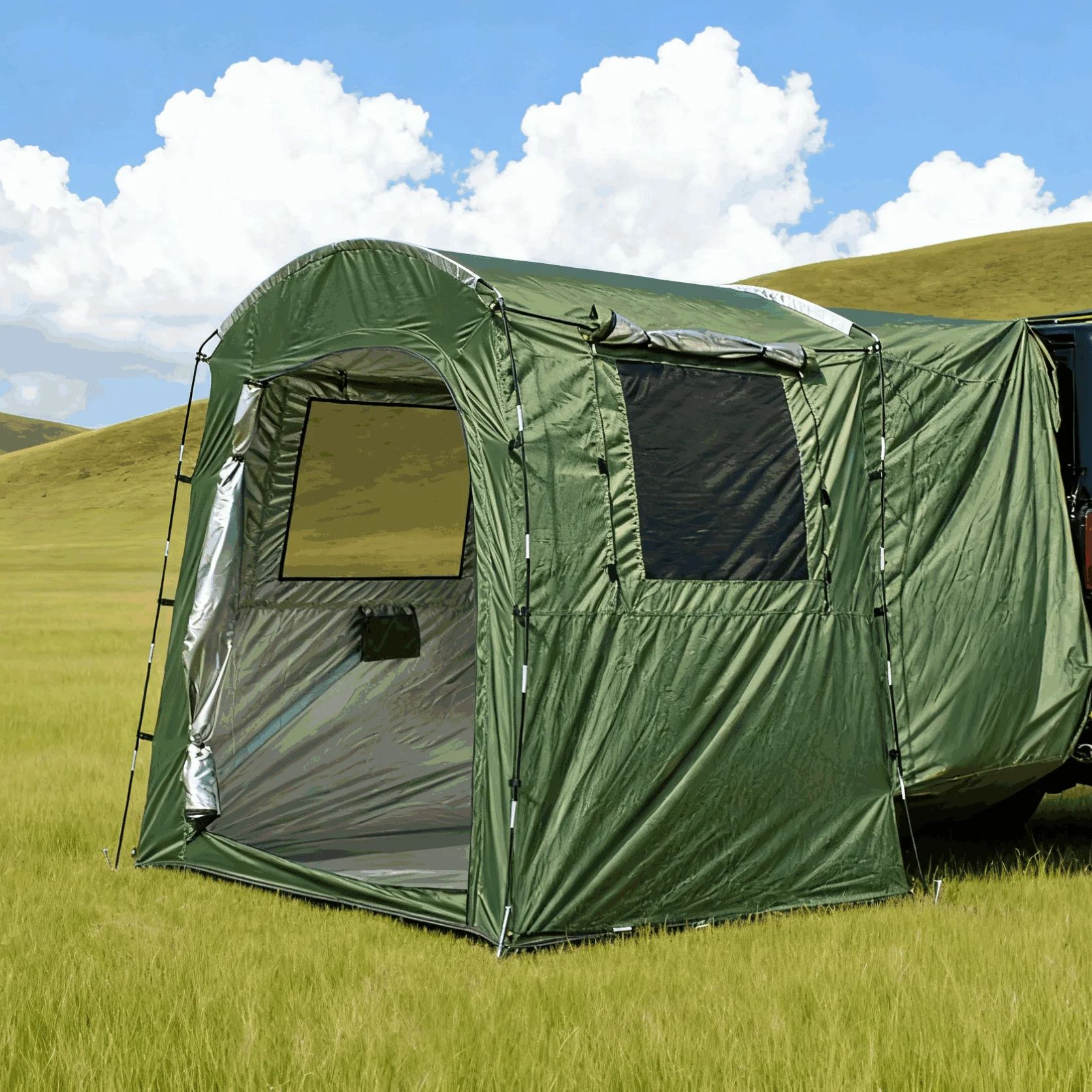 Outdoor Trunk Extension Tent 4 - Outdoor Camping Van Tent review and price